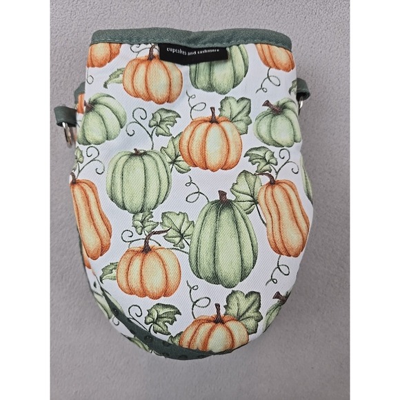 Cupcakes and Cashmere Pumpkin‎ Mini Oven Mitts Set of 2 Fall Thanksgiving NWT - Picture 3 of 6